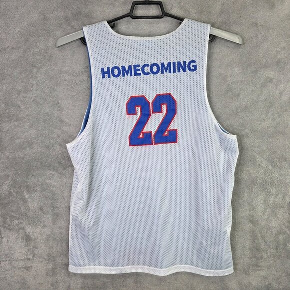 Mens Sport-Tek Reversible White & Blue Mesh Tank Top 100% Polyester Size XL - Picture 5 of 10